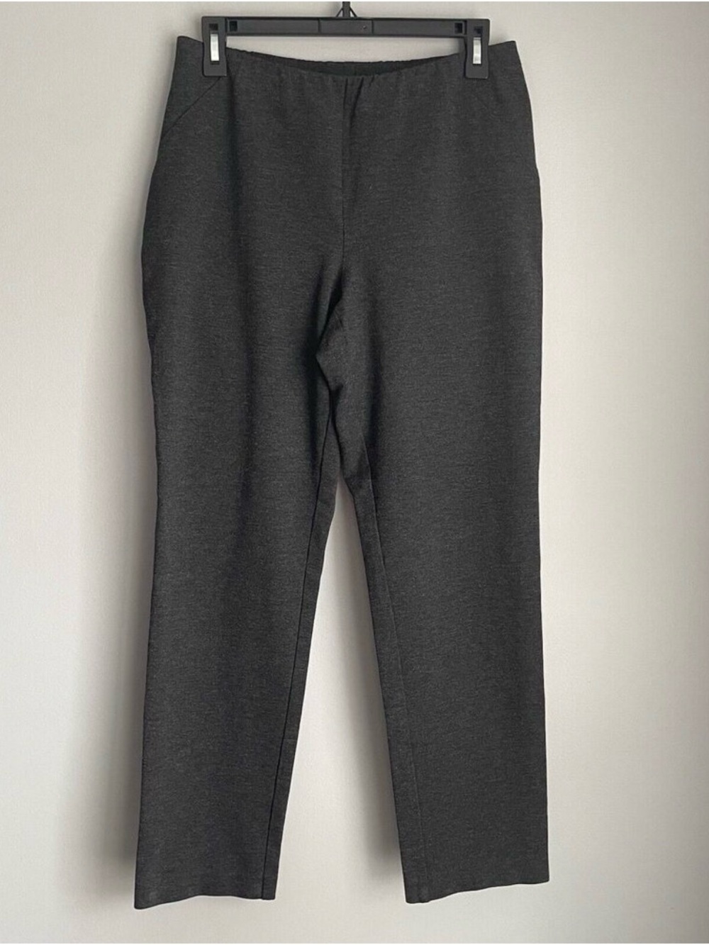 J Jill Ponte Slim Leg Knit Pants in Versatile Gray. Size S